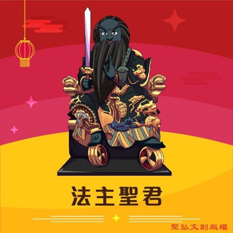 Q版法主聖君神明彩繪圖