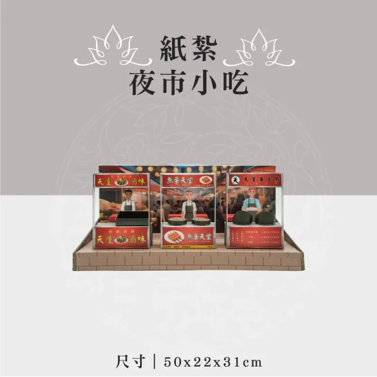 紙紮夜市小吃 聖弘祝壽