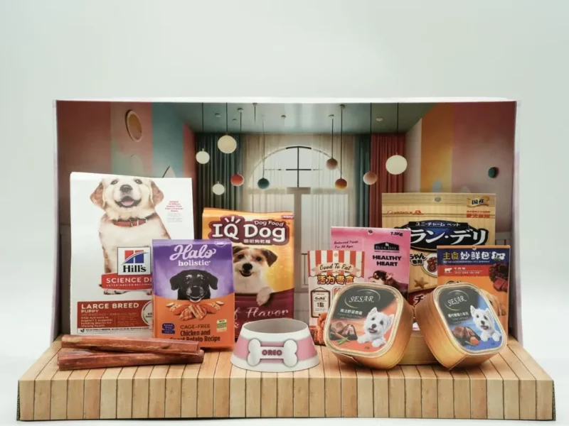 紙紮狗狗飼料禮盒 1