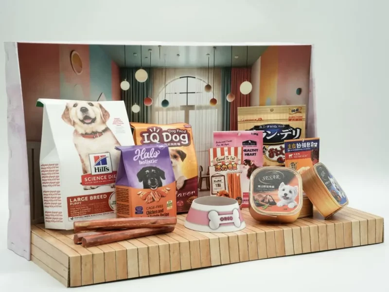 紙紮狗狗飼料禮盒 2