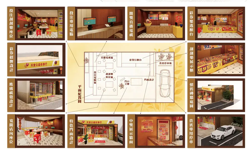 紙紮天堂公益彩券行豪華版 DM 02