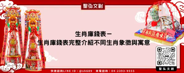 生肖庫錢表－生肖庫錢表完整介紹不同生肖象徵與寓意